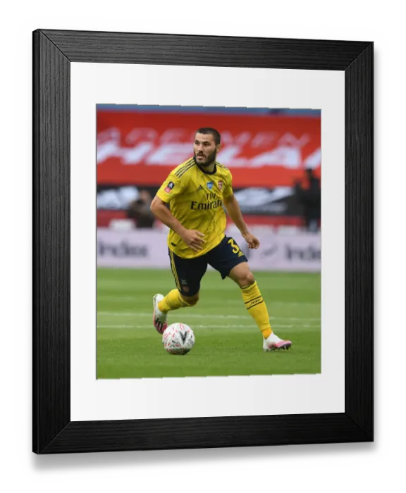 Framed Print : FA Cup Quarterfinal: Sead Kolasinac of Arsenal Faces Off Against Sheffield United Framed Print : FA Cup Quarterfinal: Sead Kolasinac of Arsenal Faces Off Against Sheffield United