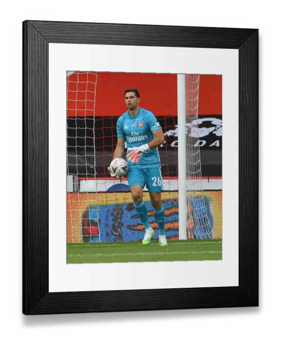 Framed Print : FA Cup Quarterfinal: Emi Martinez of Arsenal in Action Against Sheffield United