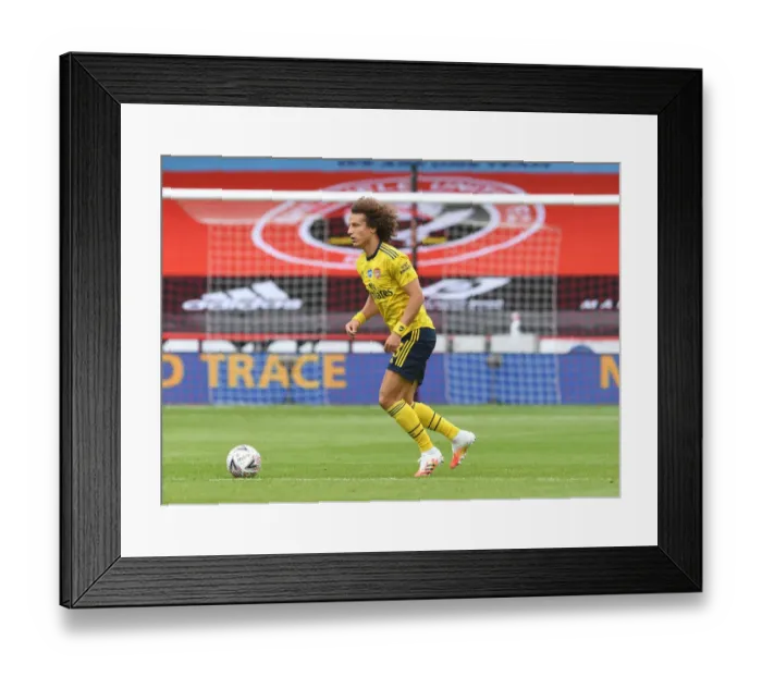 Framed Print : David Luiz in FA Cup Action: Arsenal vs. Sheffield United