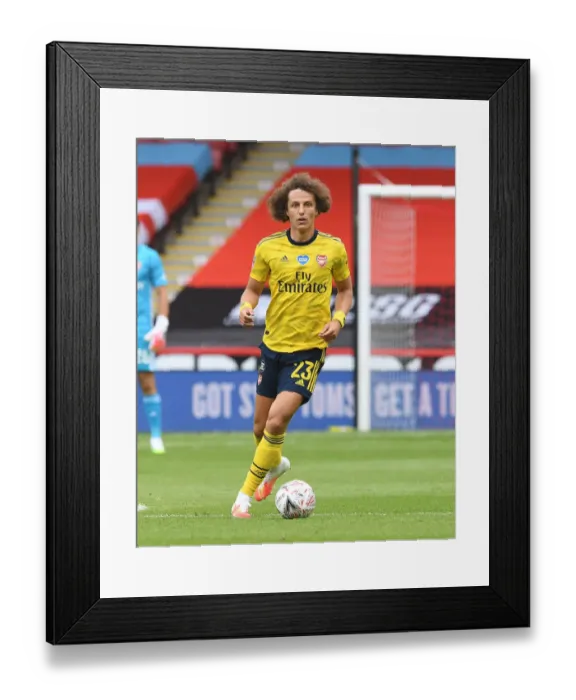 Framed Print : Arsenal's David Luiz in FA Cup Quarterfinal Action Against Sheffield United Framed Print : Arsenal's David Luiz in FA Cup Quarterfinal Action Against Sheffield United