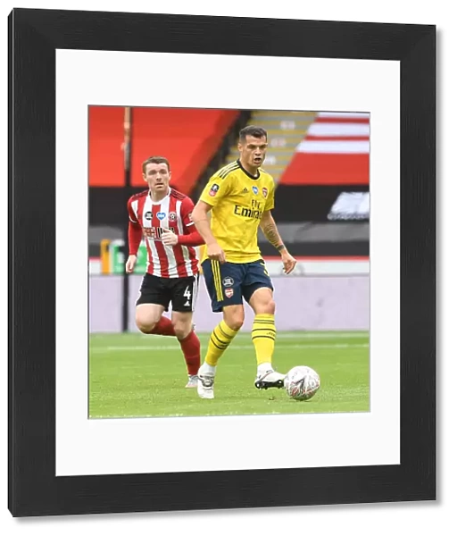 Granit Xhaka in Action: Arsenal vs Sheffield United, FA Cup Quarterfinal