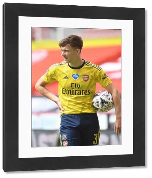 SHEFFIELD, ENGLAND - JUNE 28: Kieran Tierney of Arsenal during the FA Cup Fifth Quarter Final match between Sheffield
