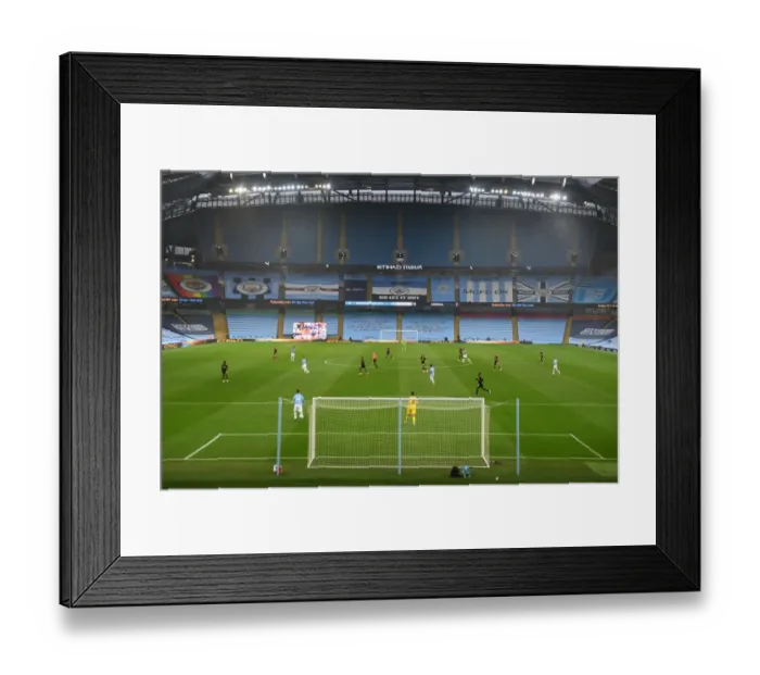 Framed Print : Premier League Showdown: Manchester City vs. Arsenal (2019-20) - Battle at Etihad Stadium Framed Print : Premier League Showdown: Manchester City vs. Arsenal (2019-20) - Battle at Etihad Stadium