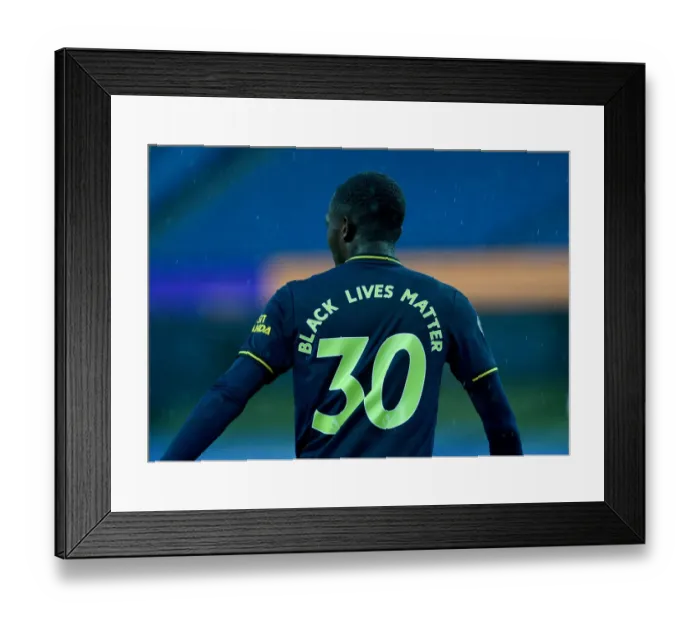 Framed Print : Arsenal's Eddie Nketiah Faces Manchester City in Premier League Clash (2019-20)
