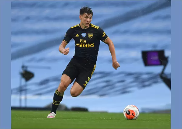 Arsenal's Kieran Tierney Goes Head-to-Head with Manchester City in Premier League Battle, 2019-2020