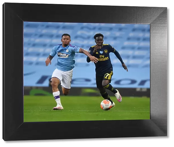 Clash of Stars: Bukayo Saka vs. Gabriel Jesus - Premier League Showdown (Manchester City vs. Arsenal FC, 2019-20)