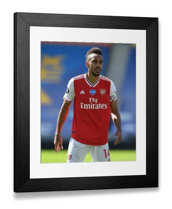 Framed Print : Arsenal's Aubameyang Shines in Empty Brighton Premier League Clash (2020) Framed Print : Arsenal's Aubameyang Shines in Empty Brighton Premier League Clash (2020)