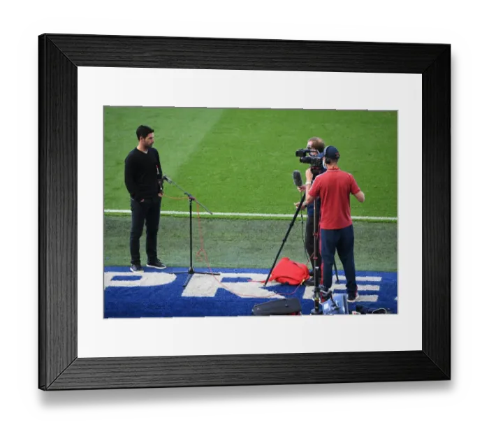 Framed Print : Arsenal's Mikel Arteta Speaks to Media After Empty-stadium Clash with Brighton & Hove Albion, Premier League 2019-2020 Framed Print : Arsenal's Mikel Arteta Speaks to Media After Empty-stadium Clash with Brighton & Hove Albion, Premier League 2019-2020