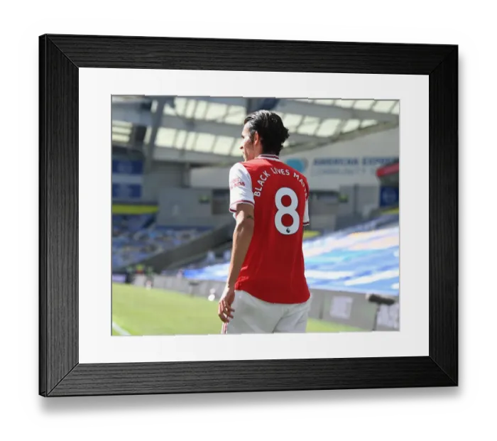 Framed Print : Empty Stands: Dani Ceballos of Arsenal in Action against Brighton & Hove Albion, Premier League 2019-2020 Framed Print : Empty Stands: Dani Ceballos of Arsenal in Action against Brighton & Hove Albion, Premier League 2019-2020