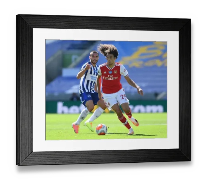 Framed Print : Empty Seats Showdown: Brighton vs. Arsenal (2019-20) - Football's Ghostly Arena