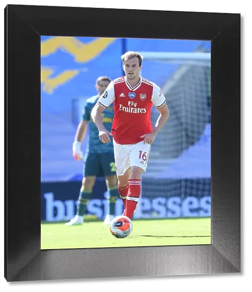 Empty Stands: Arsenal's Rob Holding in Action against Brighton & Hove Albion (2019-2020)