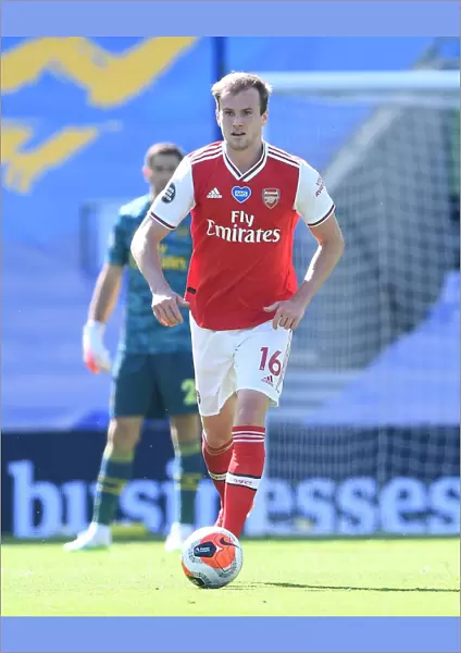Empty Stands: Arsenal's Rob Holding in Action against Brighton & Hove Albion (2019-2020)
