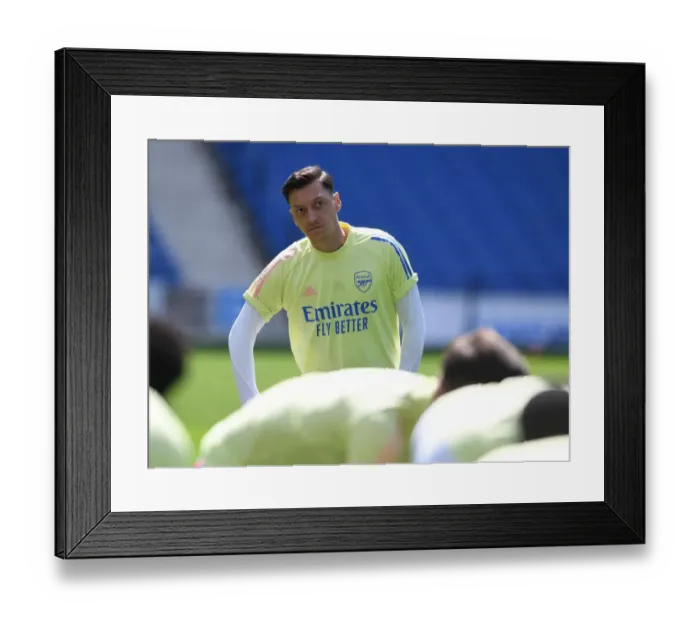Framed Print : Empty Arsenal: Ozil's Silent Stand as Premier League Fights Covid-19 (Brighton vs Arsenal, 2019-2020) Framed Print : Empty Arsenal: Ozil's Silent Stand as Premier League Fights Covid-19 (Brighton vs Arsenal, 2019-2020)
