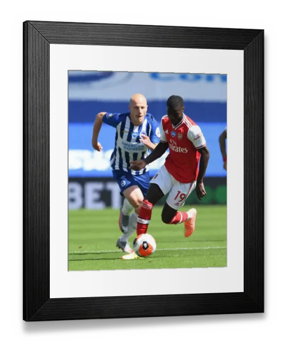 Framed Print : Pepe Breaks Past Mooy: Empty Stadium Showdown - Brighton vs. Arsenal, Premier League 2019-2020 Framed Print : Pepe Breaks Past Mooy: Empty Stadium Showdown - Brighton vs. Arsenal, Premier League 2019-2020