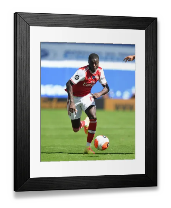 Framed Print : Empty Stands: Pepe Leads Arsenal Past Brighton in Pandemic-hit Premier League Framed Print : Empty Stands: Pepe Leads Arsenal Past Brighton in Pandemic-hit Premier League
