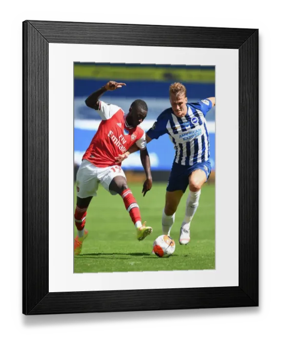 Framed Print : Brighton vs. Arsenal: Empty Stadium Showdown - Pepe vs. Burn (Premier League, 2019-20) Framed Print : Brighton vs. Arsenal: Empty Stadium Showdown - Pepe vs. Burn (Premier League, 2019-20)