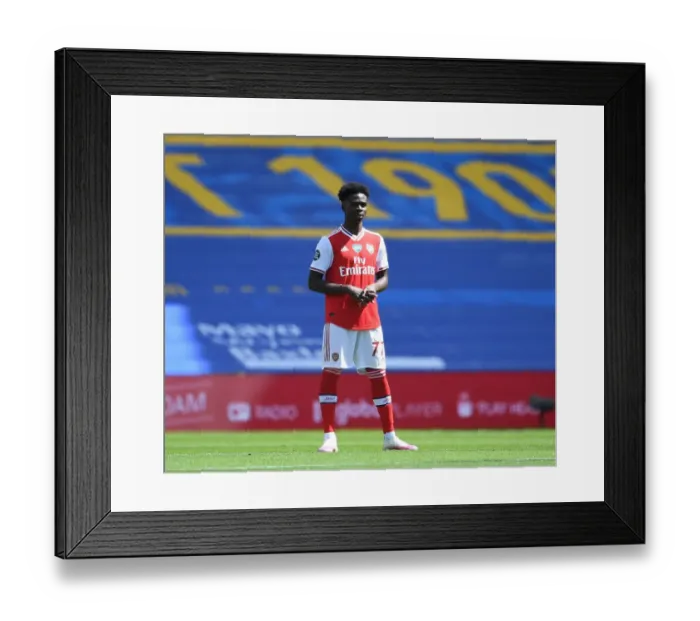 Framed Print : Empty Seats Showdown: Arsenal vs. Brighton (2019-20) - Football's Ghostly Arena