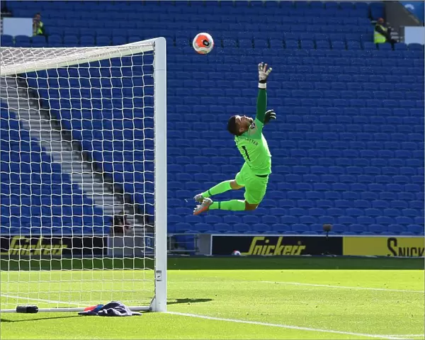 Arsenal's Nicolas Pepe Scores Past Brighton's Mat Ryan in Empty Premier League Match