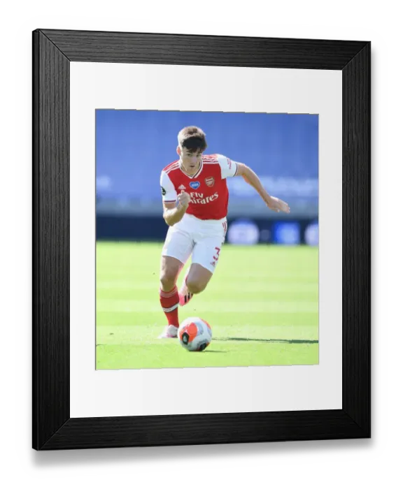 Framed Print : Empty Stadium: Kieran Tierney of Arsenal at Brighton's American Express Community Stadium, Premier League 2019-2020 Framed Print : Empty Stadium: Kieran Tierney of Arsenal at Brighton's American Express Community Stadium, Premier League 2019-2020
