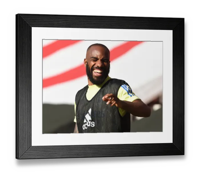 Framed Print : Arsenal's Lacazette Ready to Sub in Southampton Showdown (2019-2020)