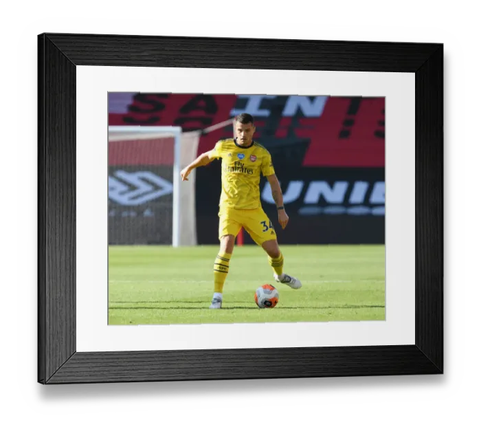 Framed Print : Granit Xhaka: In Action Against Southampton, Premier League 2019-2020 Framed Print : Granit Xhaka: In Action Against Southampton, Premier League 2019-2020
