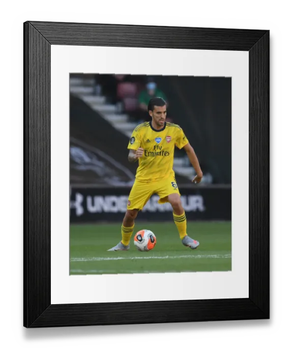 Framed Print : Dani Ceballos in Action: Southampton vs. Arsenal, Premier League 2019-2020