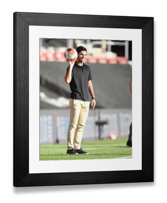 Framed Print : Mikel Arteta Leads Arsenal Against Southampton in June 2020 Framed Print : Mikel Arteta Leads Arsenal Against Southampton in June 2020