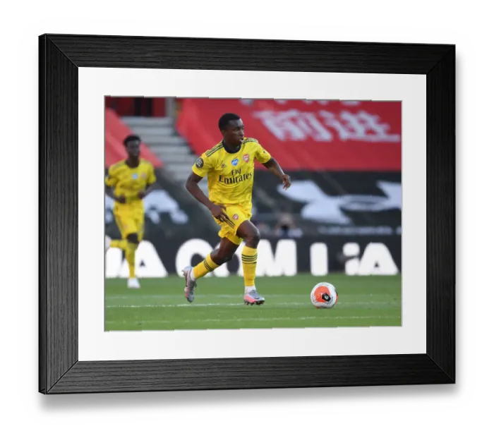 Framed Print : Arsenal's Eddie Nketiah in Action: Southampton vs Arsenal (2019-20) Framed Print : Arsenal's Eddie Nketiah in Action: Southampton vs Arsenal (2019-20)