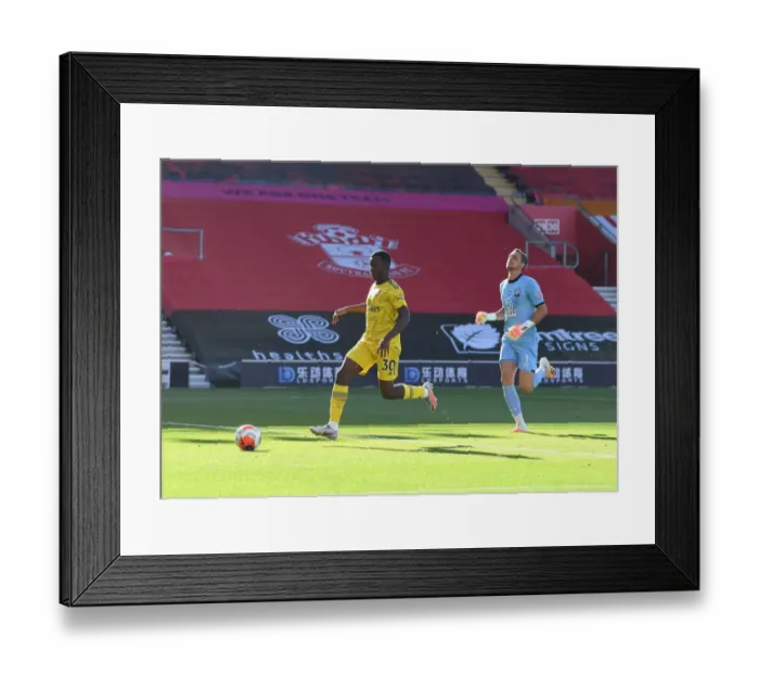 Framed Print : Eddie Nketiah Scores First Arsenal Goal in Southampton Victory (2019-20)