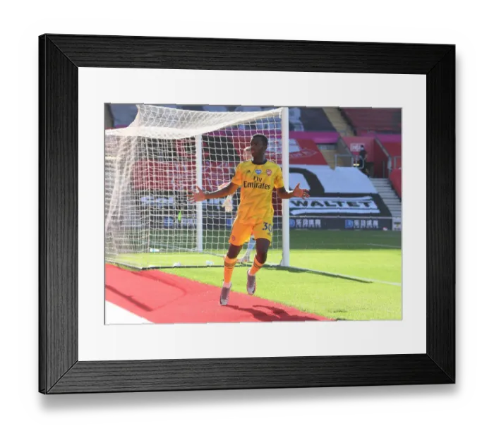 Framed Print : Nketiah's Dramatic Last-Minute Winner: Southampton vs. Arsenal, Premier League 2019-2020