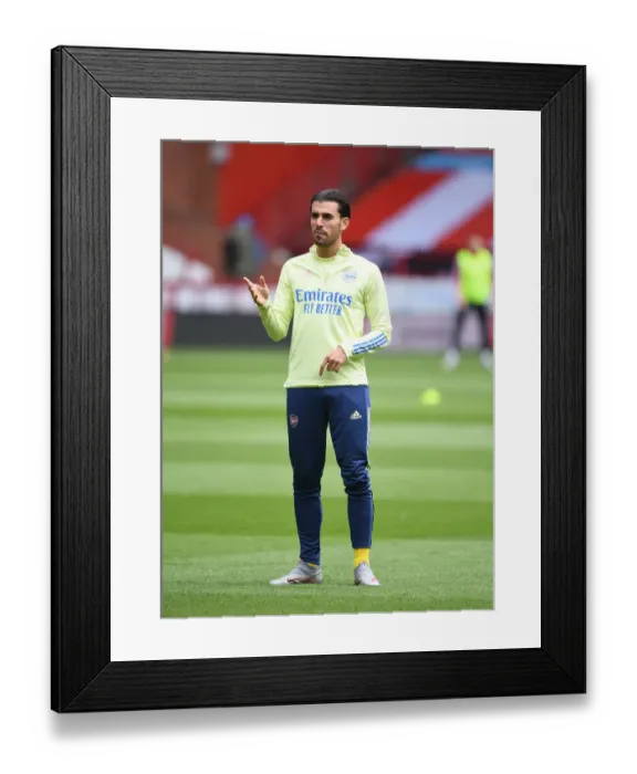 Framed Print : Dani Ceballos Gears Up: Arsenal vs Sheffield United - FA Cup Quarterfinals