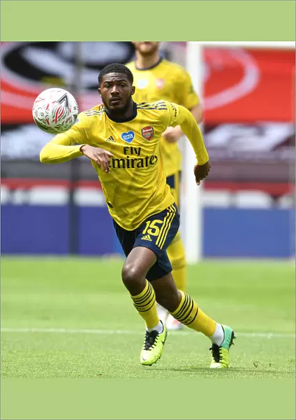 Arsenal's Ainsley Maitland-Niles in FA Cup Quarterfinal Action vs Sheffield United