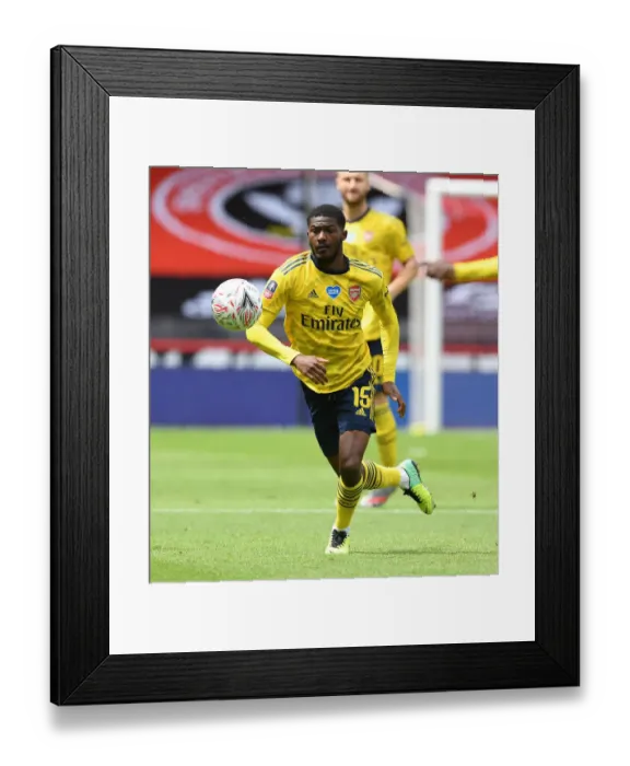 Framed Print : Arsenal's Ainsley Maitland-Niles in FA Cup Quarterfinal Action Against Sheffield United