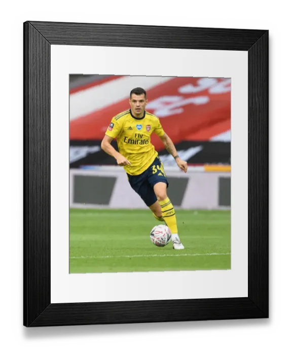 Framed Print : FA Cup Quarterfinal: Granit Xhaka Leads Arsenal Against Sheffield United Framed Print : FA Cup Quarterfinal: Granit Xhaka Leads Arsenal Against Sheffield United