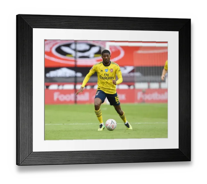 Framed Print : Arsenal's Ainsley Maitland-Niles in Action: FA Cup Quarterfinal Showdown vs Sheffield United Framed Print : Arsenal's Ainsley Maitland-Niles in Action: FA Cup Quarterfinal Showdown vs Sheffield United