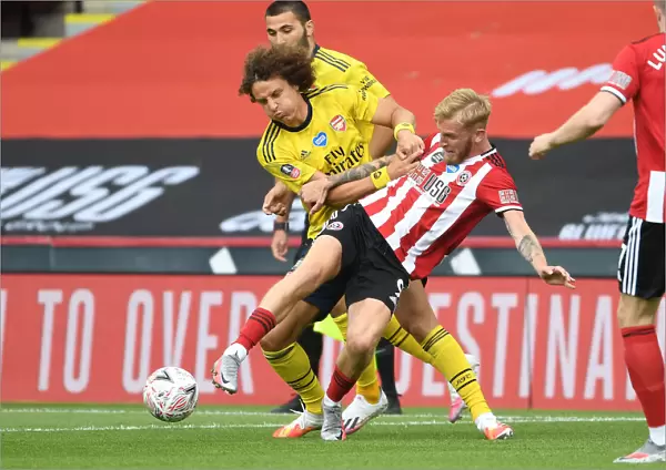 David Luiz vs Olivier McBurnie: A Battle in the FA Cup Quarterfinal Between Sheffield United and Arsenal