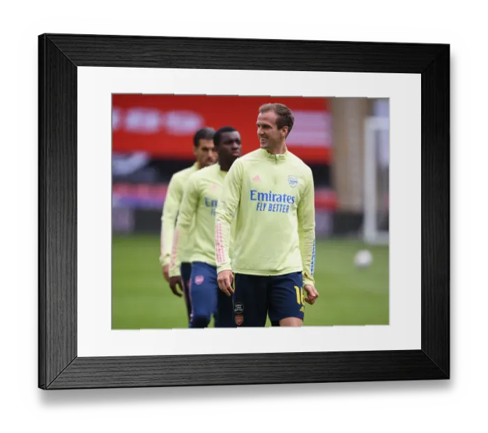 Framed Print : Arsenal's Rob Holding Gears Up for FA Cup Quarterfinal Showdown Against Sheffield United