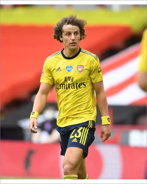 David Luiz in Action: Arsenal's FA Cup Battle against Sheffield United