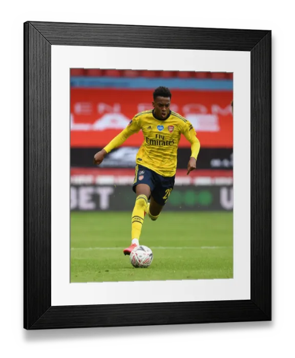 Framed Print : Arsenal's Joe Willock Shines in FA Cup Quarterfinal Clash Against Sheffield United Framed Print : Arsenal's Joe Willock Shines in FA Cup Quarterfinal Clash Against Sheffield United