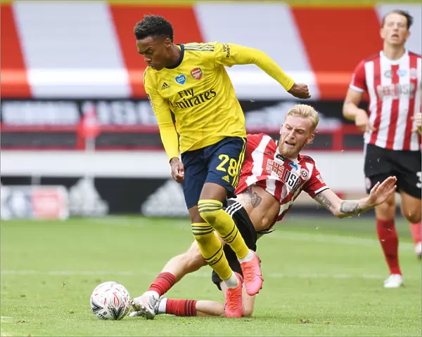 Joe Willock Breaks Past Olivier McBurnie: Arsenal's FA Cup Quarterfinal Victory over Sheffield United