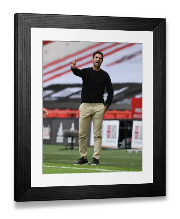 Framed Print : Mikel Arteta Leads Arsenal in FA Cup Battle against Sheffield United Framed Print : Mikel Arteta Leads Arsenal in FA Cup Battle against Sheffield United