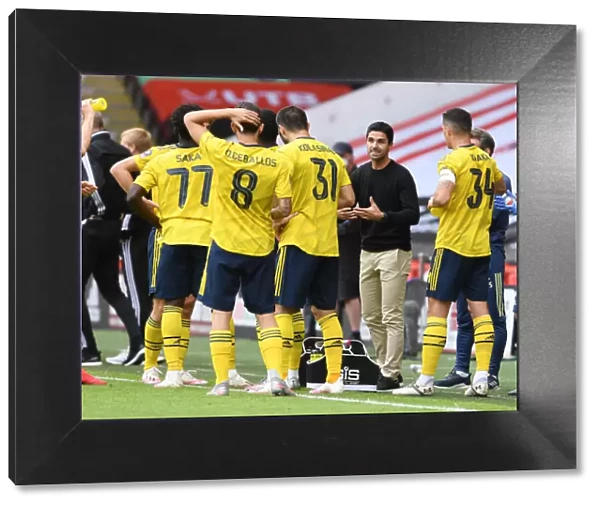 Mikel Arteta Motivates Arsenal Team During FA Cup Quarterfinal vs Sheffield United