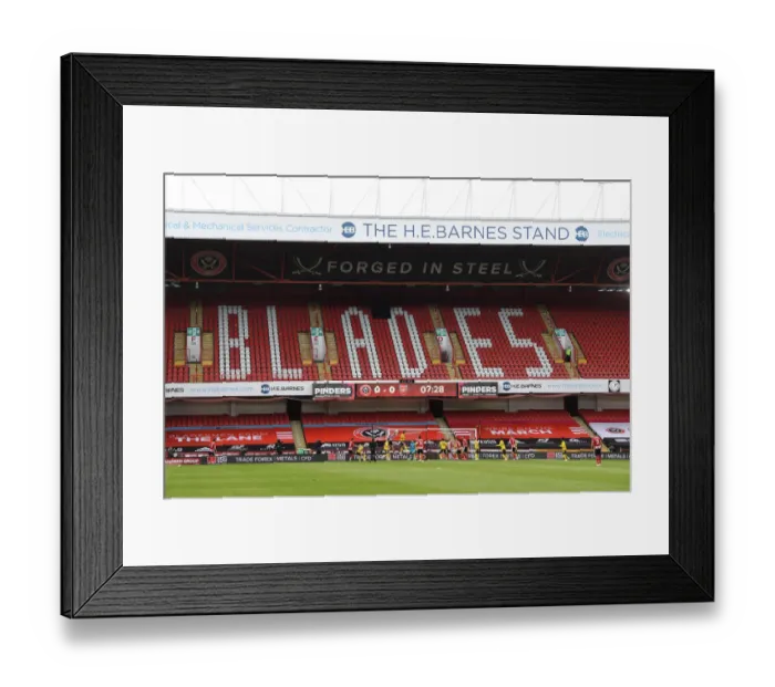 Framed Print : Arsenal Defend at FA Cup Quarterfinal: Sheffield United vs Arsenal Framed Print : Arsenal Defend at FA Cup Quarterfinal: Sheffield United vs Arsenal
