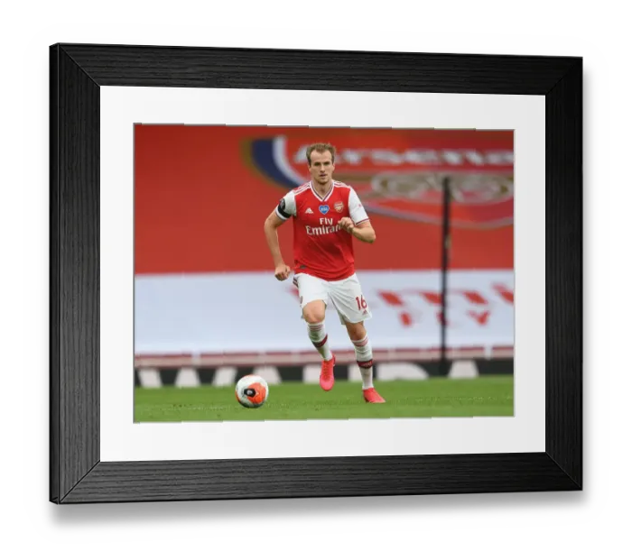 Framed Print : Arsenal's Rob Holding in Action: Arsenal vs. Norwich City (Premier League 2019-20)