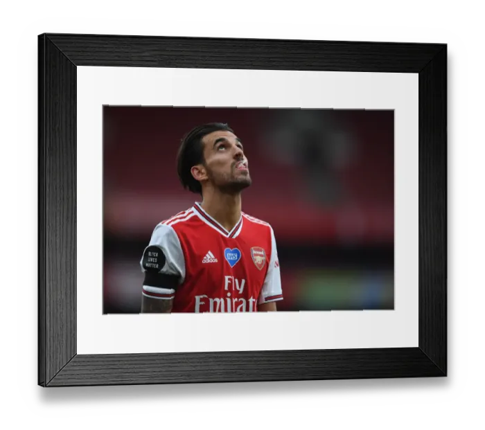 Framed Print : Dani Ceballos in Action: Arsenal vs. Norwich City (Premier League 2019-20)