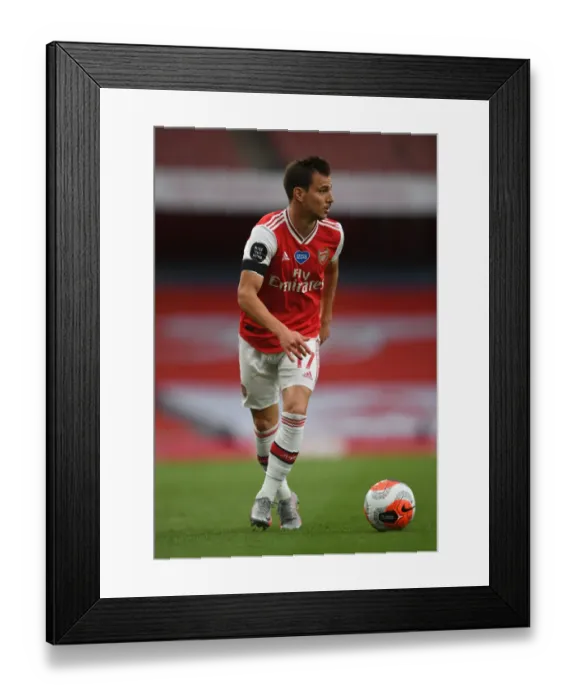 Framed Print : Arsenal's Cedric Soares in Action at Emirates Stadium Against Norwich City (Premier League 2019-20)