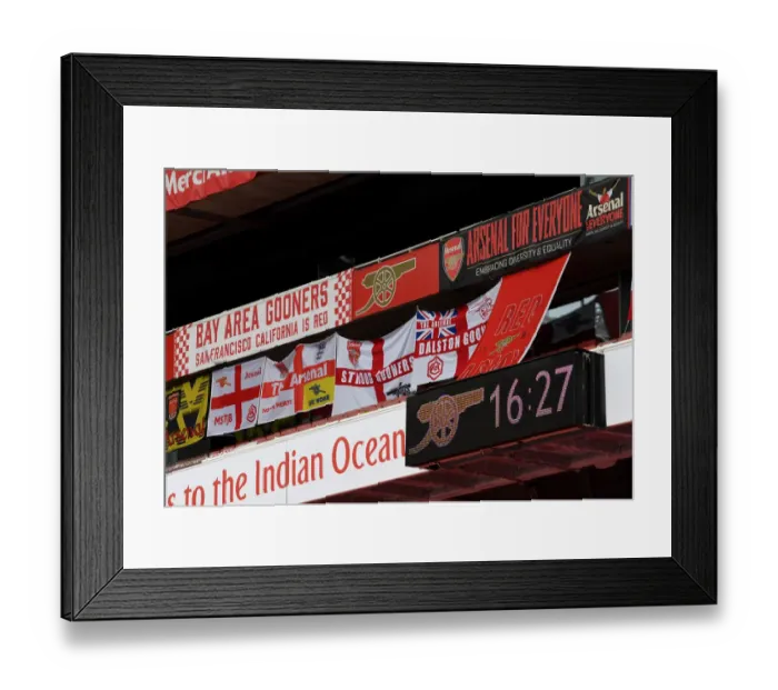Framed Print : Sea of Arsenal Flags: Arsenal Supporters Unite at Emirates Stadium during Arsenal vs Norwich City, Premier League 2019-2020 Framed Print : Sea of Arsenal Flags: Arsenal Supporters Unite at Emirates Stadium during Arsenal vs Norwich City, Premier League 2019-2020