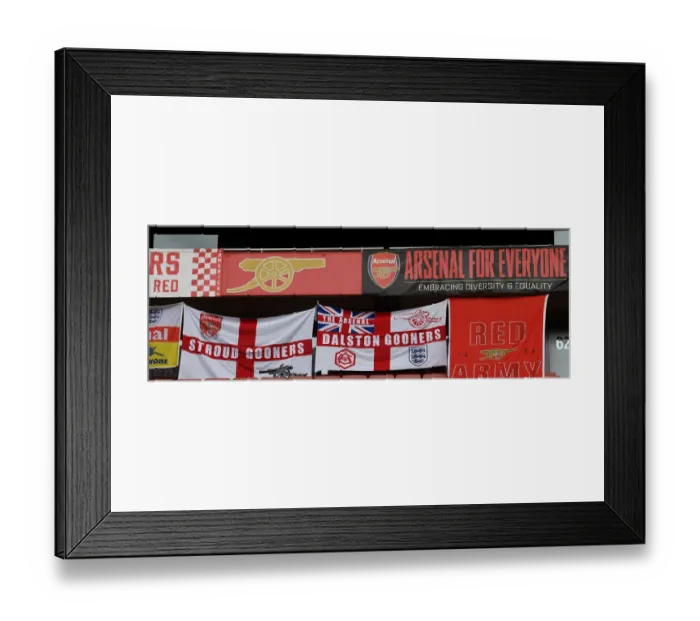 Framed Print : Sea of Arsenal Flags: Arsenal Supporters Unite at Emirates Stadium vs Norwich City, Premier League 2019-2020 Framed Print : Sea of Arsenal Flags: Arsenal Supporters Unite at Emirates Stadium vs Norwich City, Premier League 2019-2020
