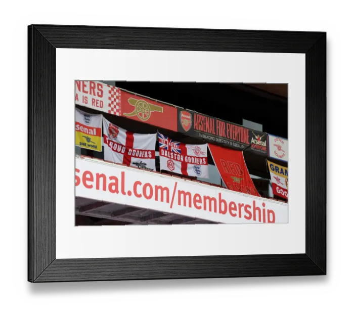 Framed Print : Arsenal Supporters Unite: Arsenal vs Norwich City, Premier League 2019-2020, Emirates Stadium - A Sea of Arsenal Flags Framed Print : Arsenal Supporters Unite: Arsenal vs Norwich City, Premier League 2019-2020, Emirates Stadium - A Sea of Arsenal Flags