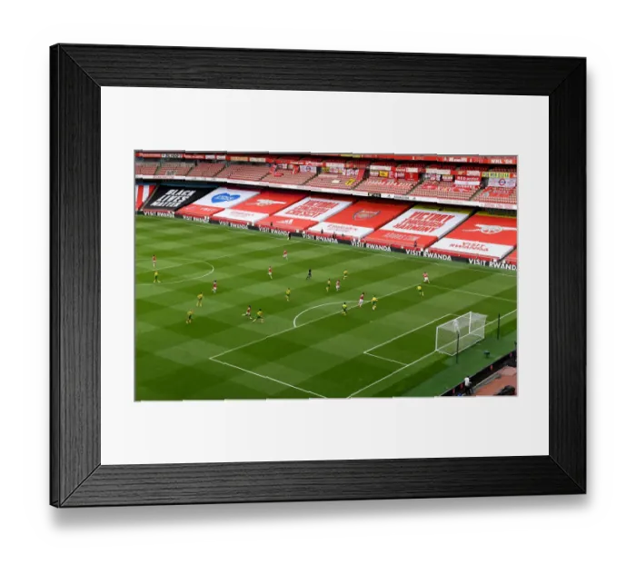 Framed Print : Arsenal FC vs Norwich City: Premier League Match at Emirates Stadium